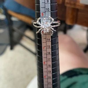 Silver spider ring